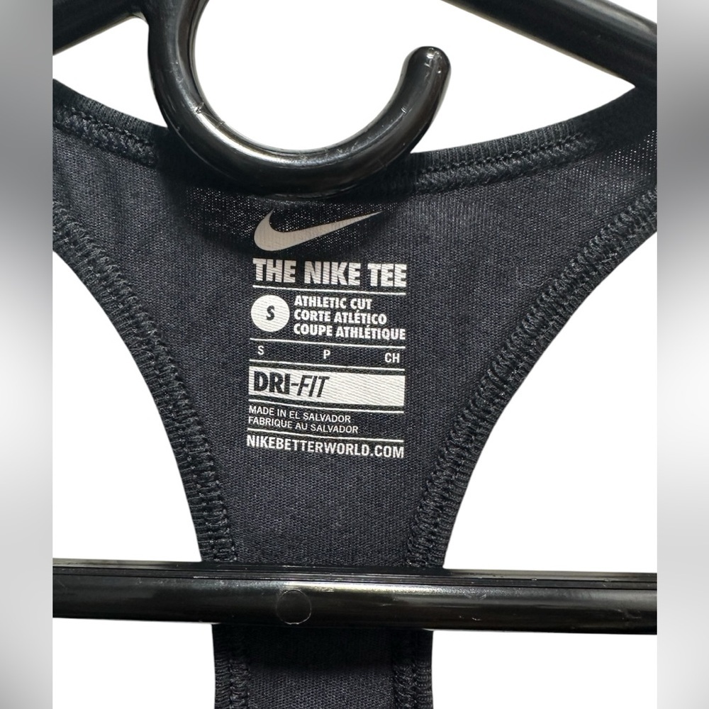 Nike Black Tank Top with white and gray Logo - Picture 3 of 3